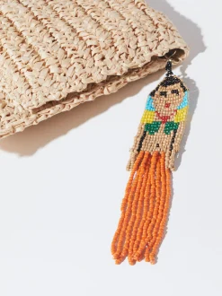 PARFOIS Umhängetaschen>Handtasche Aus Stroh-Imitat Beige
