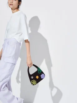 PARFOIS Umhängetaschen>Handtasche Mit Strass Schwarz