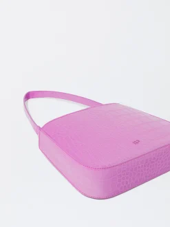 PARFOIS Basics>Handtasche Mit Tierhautpr&auml;gung Rosa