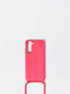 PARFOIS Gummis|Basics>Handyh&uuml;lle Samsung Galaxy S21 Fuchsia