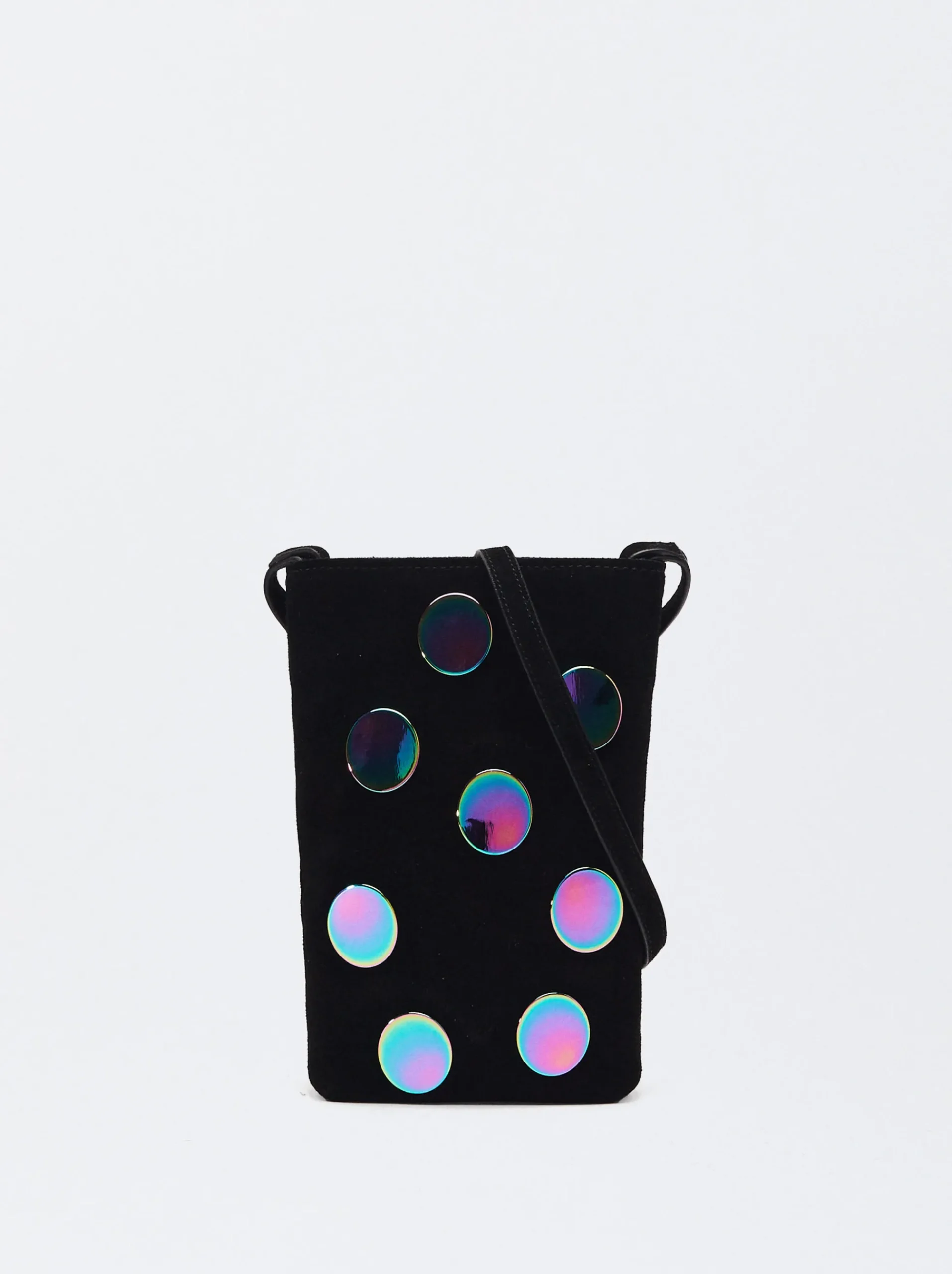 PARFOIS Gummis>Handytasche Aus Wildleder Schwarz