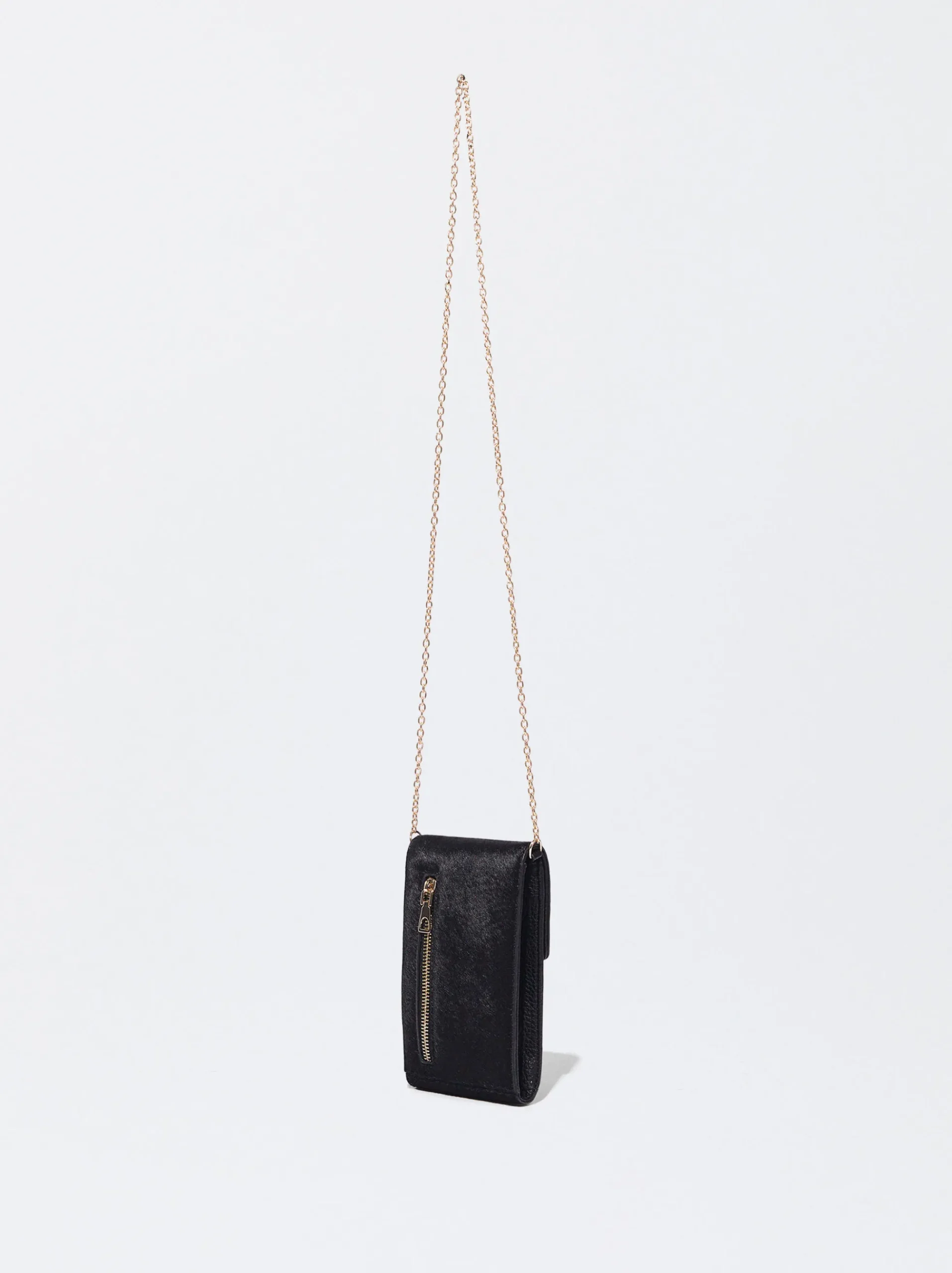 PARFOIS Handyhüllen|Handyhüllen>Handytasche Mit Pelzeffekt Schwarz