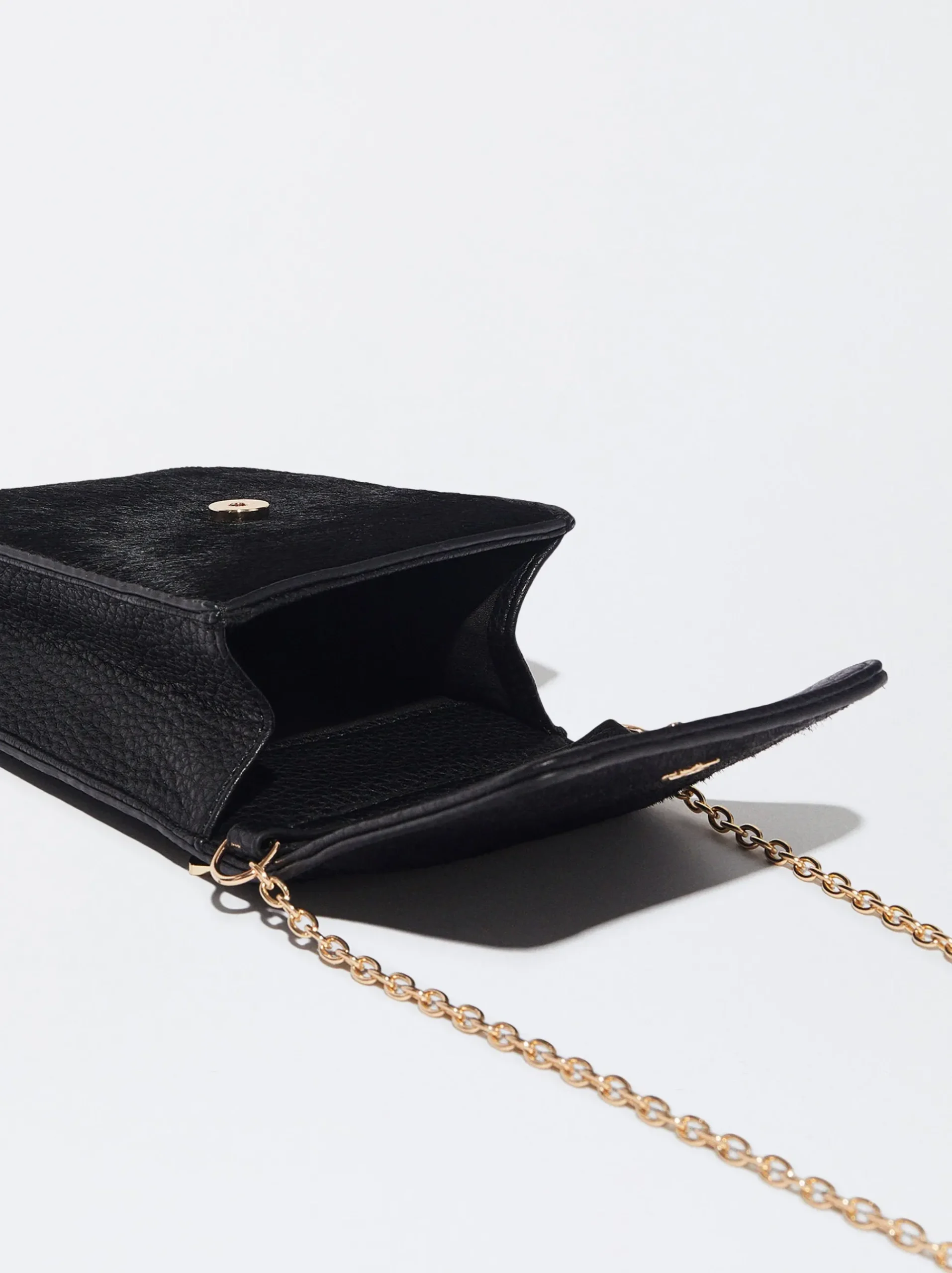 PARFOIS Handyhüllen|Handyhüllen>Handytasche Mit Pelzeffekt Schwarz
