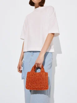 PARFOIS Shoppers|Grosse Taschen>H&auml;kel-Umh&auml;ngetasche Orange