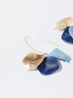 PARFOIS Lange Ohrringe>H&auml;ngeohrringe Mit Zierperlen Marineblau