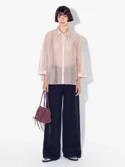 PARFOIS Kleider>Hemd Aus Lyocell Rosa