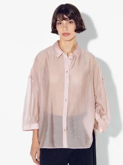 PARFOIS Kleider>Hemd Aus Lyocell Rosa