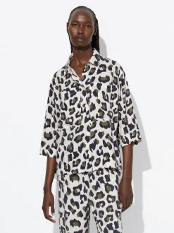 PARFOIS Kleider>Hemd Aus Lyocell Mit Print Mehrfarbig