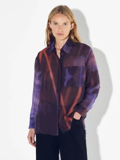 PARFOIS Kleider>Hemd Mit Print Aus Lyocell Mehrfarbig