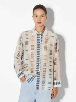PARFOIS Kleider>Hemd Mit Print Aus Lyocell Mehrfarbig