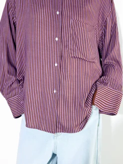 PARFOIS Kleider>Hemd Mit Streifen Violett
