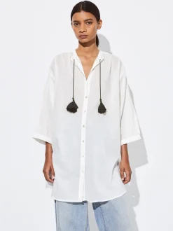 PARFOIS Schultertaschen>Hemdkleid Aus 100 % Baumwolle Weib