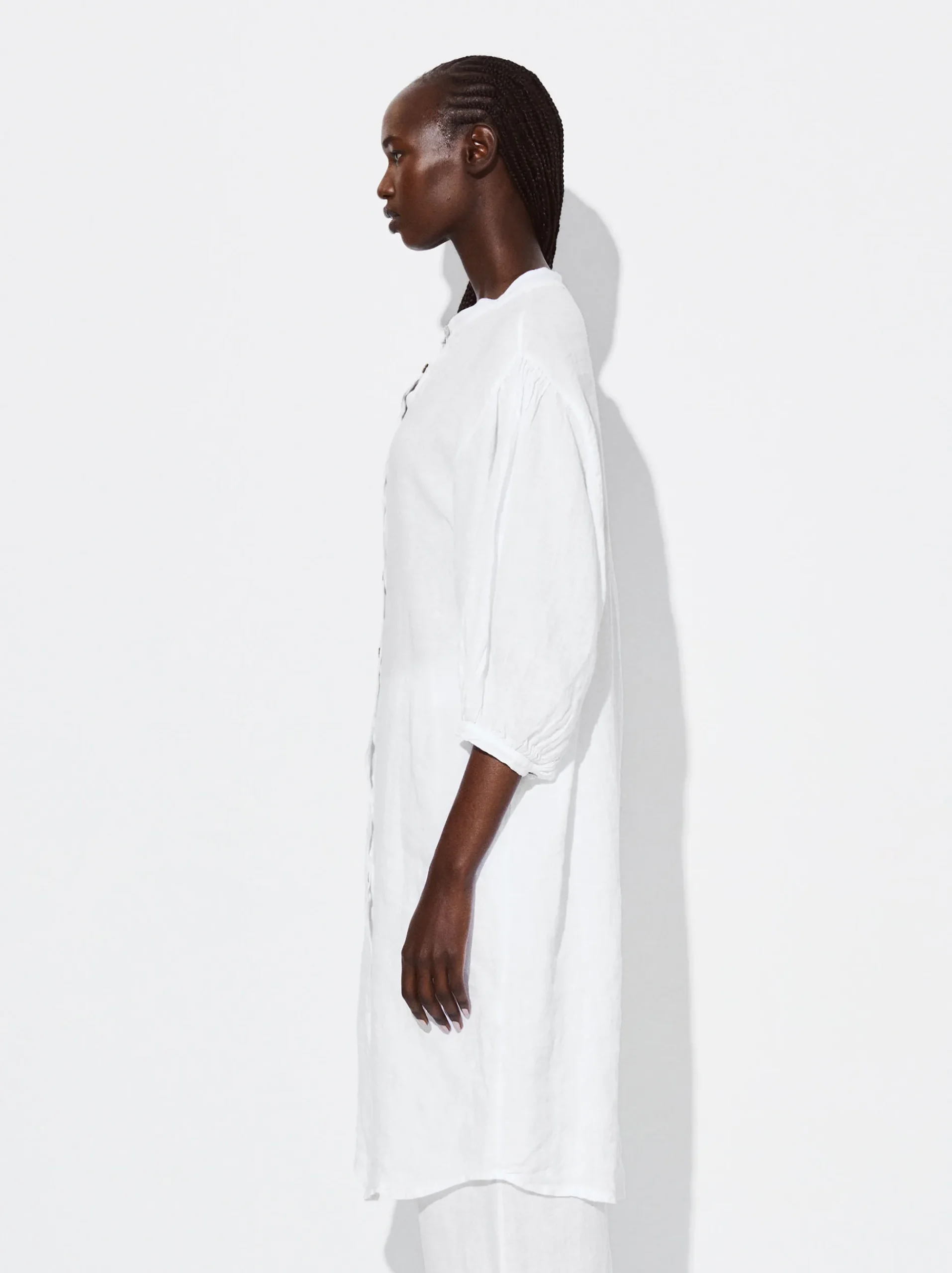 PARFOIS Schultertaschen>Hemdkleid Aus 100% Leinen Weib