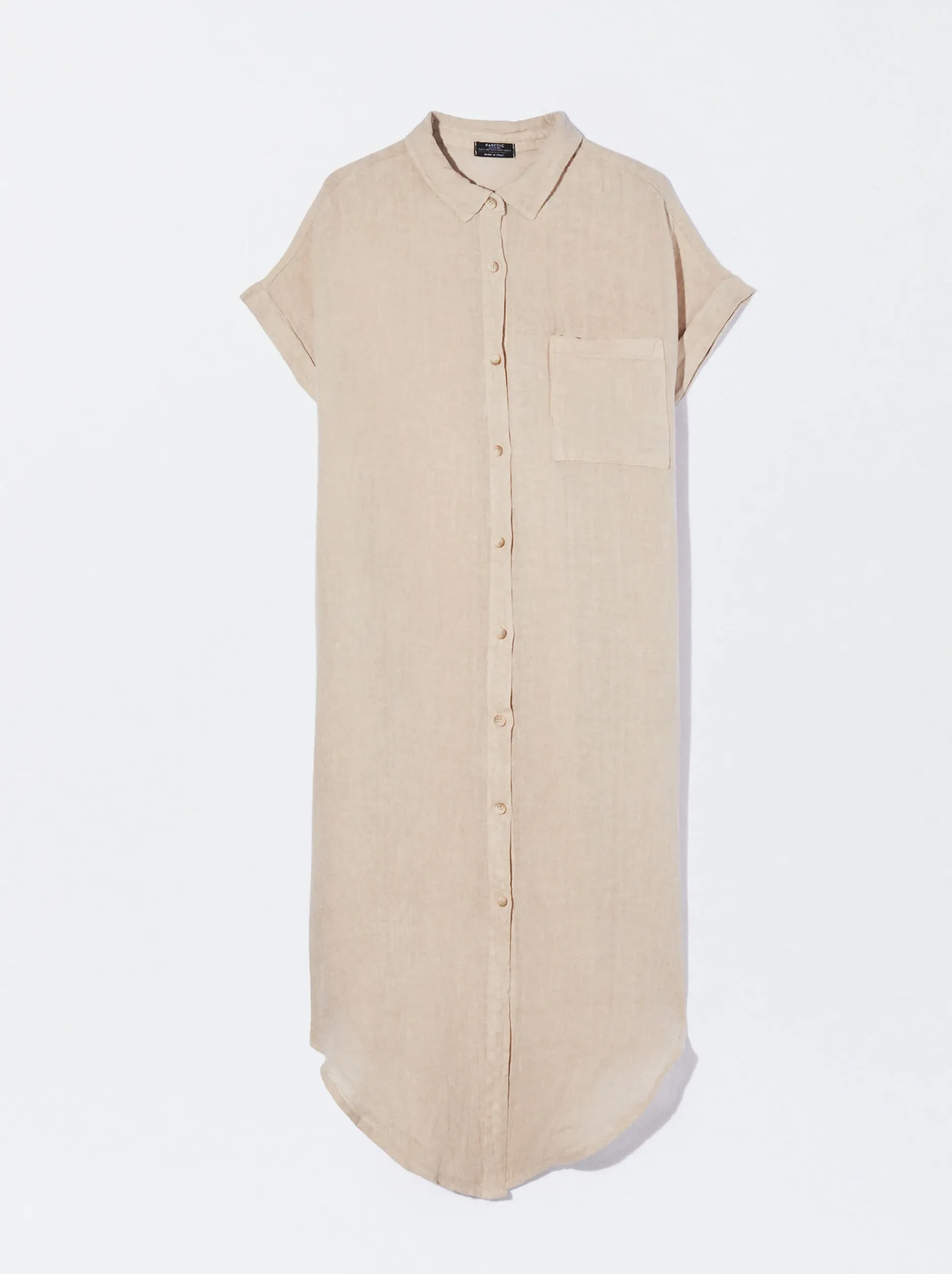PARFOIS Schultertaschen>Hemdkleid Aus Leinen Beige