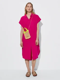 PARFOIS Schultertaschen>Hemdkleid Aus Lyocell Fuchsia