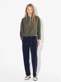 PARFOIS Strick|Tops und Shirts>Hose Aus Modal Mit Elastischer Taille Grau