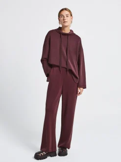 PARFOIS Basics|Strick>Hose Mit Elastischer Taille Bordeaux