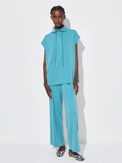 PARFOIS Basics|Strick>Hose Mit Elastischer Taille Blau