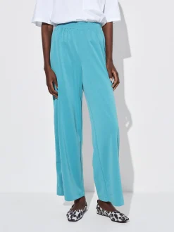 PARFOIS Basics|Strick>Hose Mit Elastischer Taille Blau