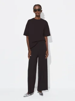 PARFOIS Basics|Tops und Shirts>Hose Mit Elastischer Taille Schwarz