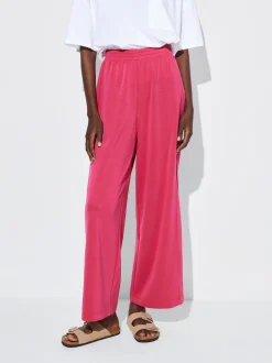 PARFOIS Basics|Strick>Hose Mit Elastischer Taille Fuchsia