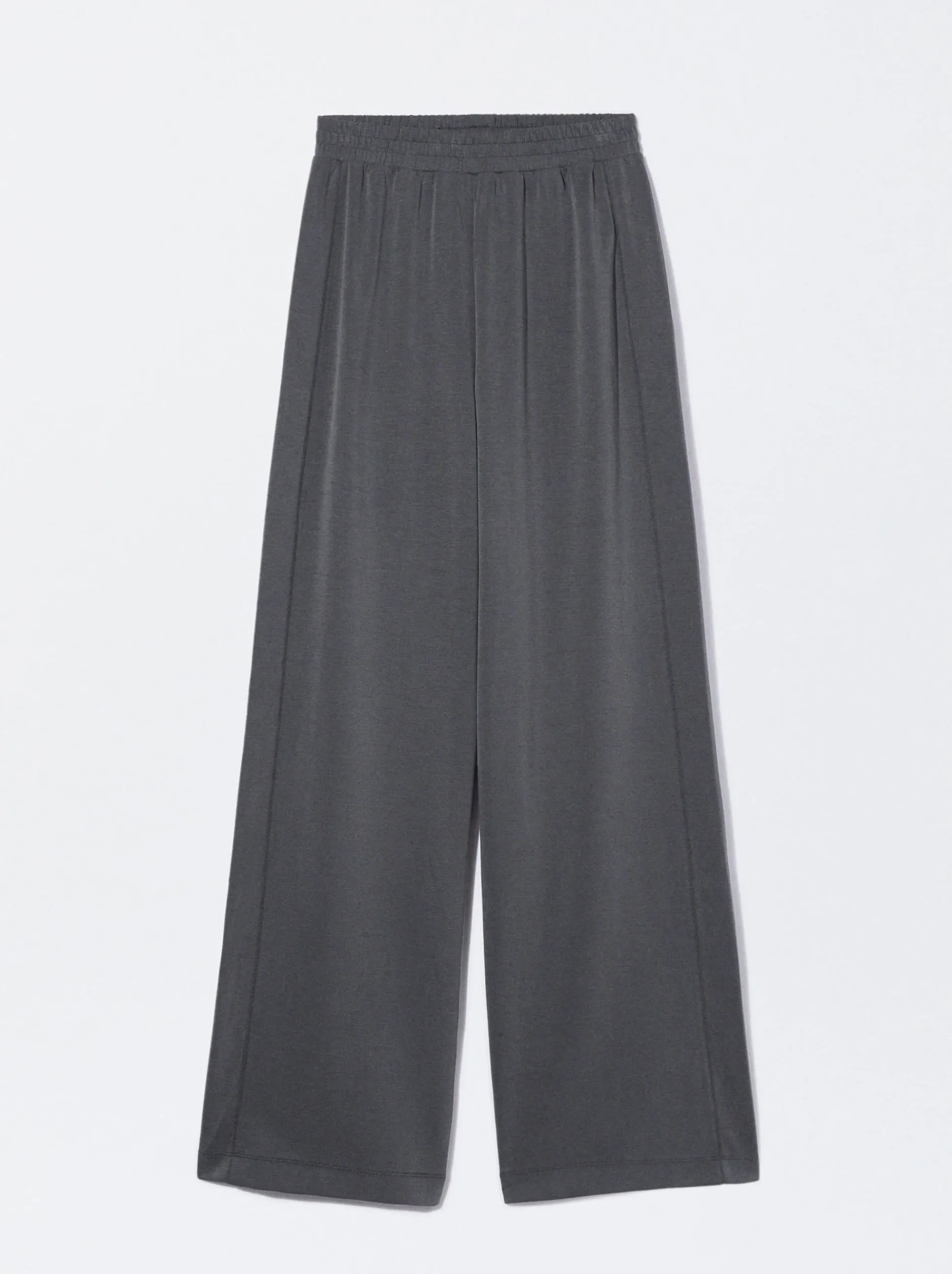 PARFOIS Basics|Strick>Hose Mit Elastischer Taille Grau