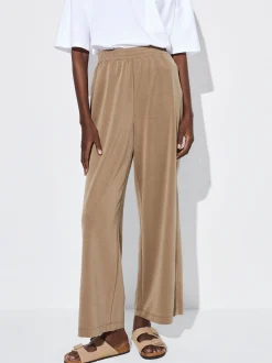 PARFOIS Basics|Strick>Hose Mit Elastischer Taille Khaki