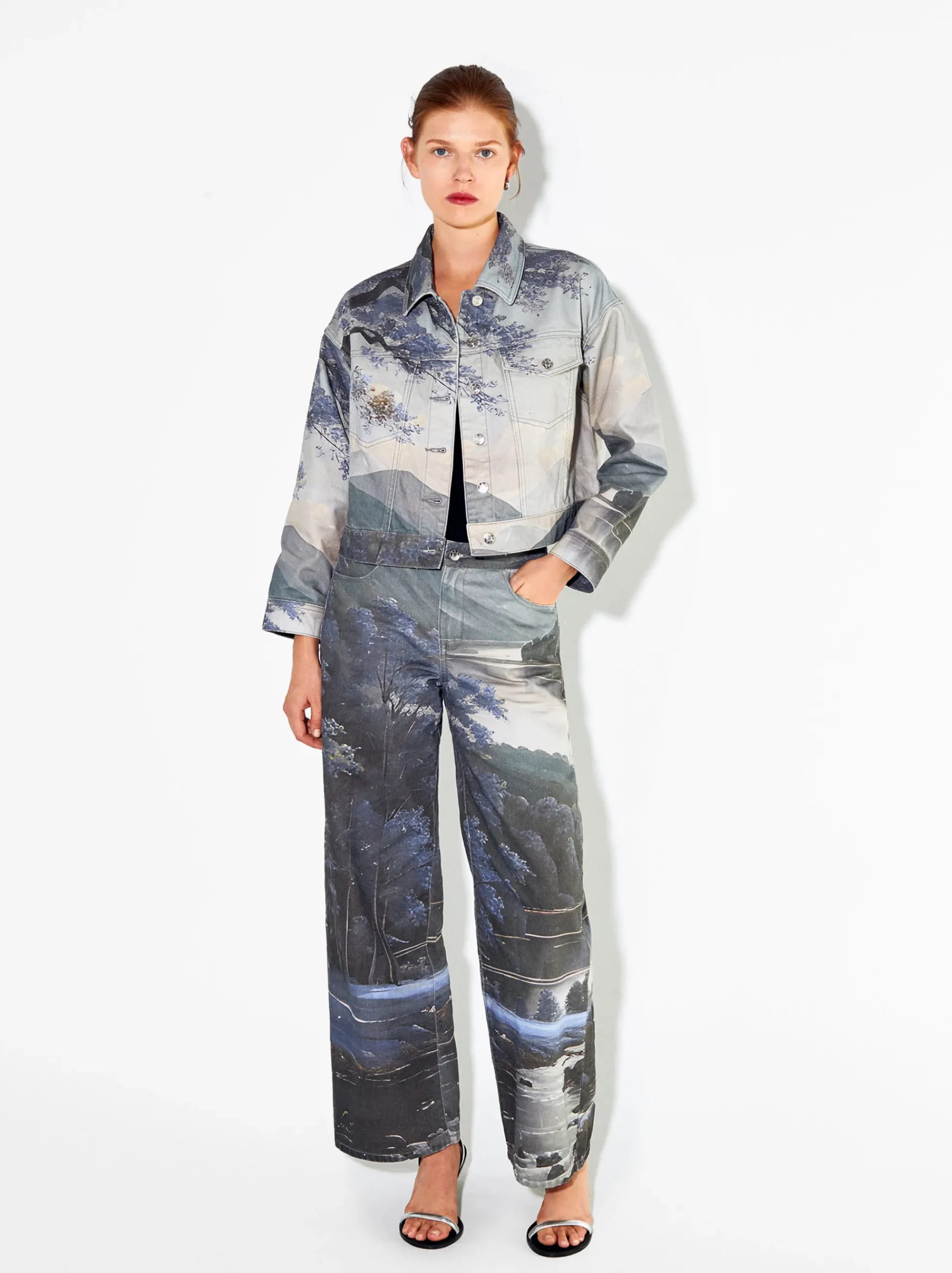 PARFOIS Schultertaschen|Taschen aus Leder NEW>Hose Mit Print Aus 100% Aumwolle Mehrfarbig