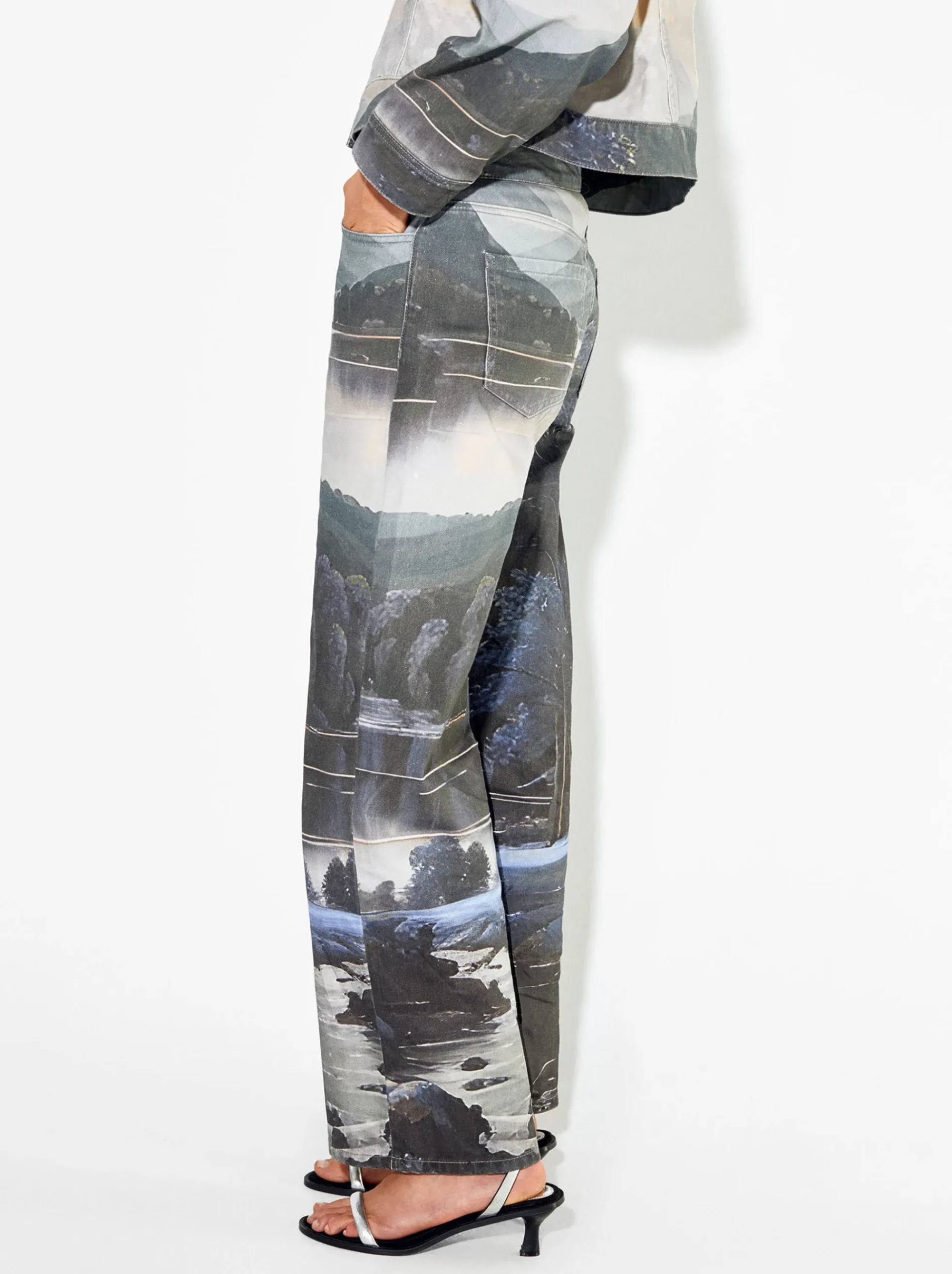PARFOIS Schultertaschen|Taschen aus Leder NEW>Hose Mit Print Aus 100% Aumwolle Mehrfarbig
