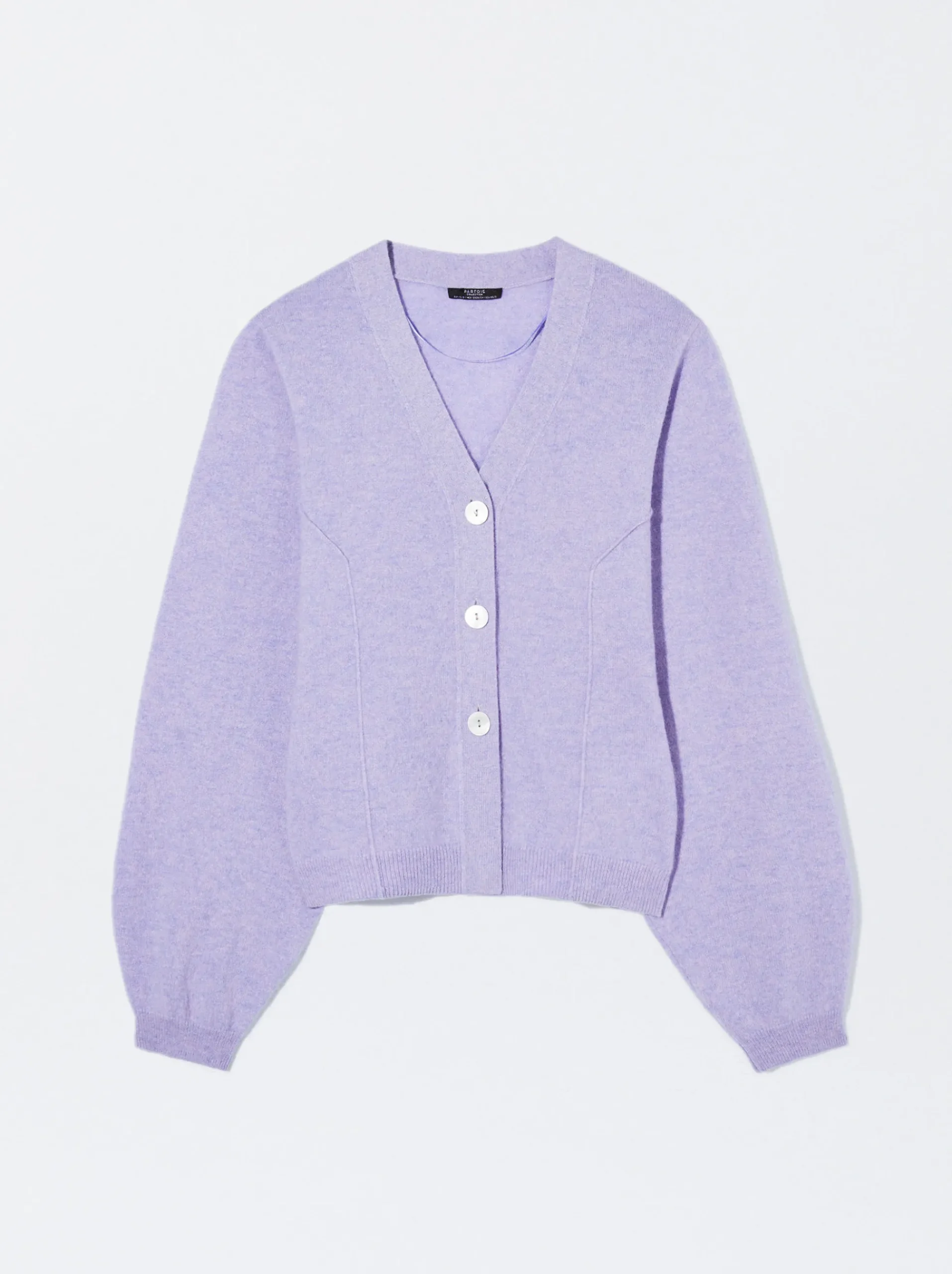 PARFOIS Strick|Tops und Shirts>Jacke Aus Kaschmir Violett