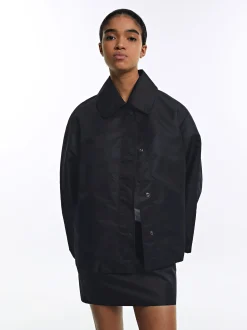 PARFOIS Umhängetaschen>Jacke Mit Taschen Schwarz