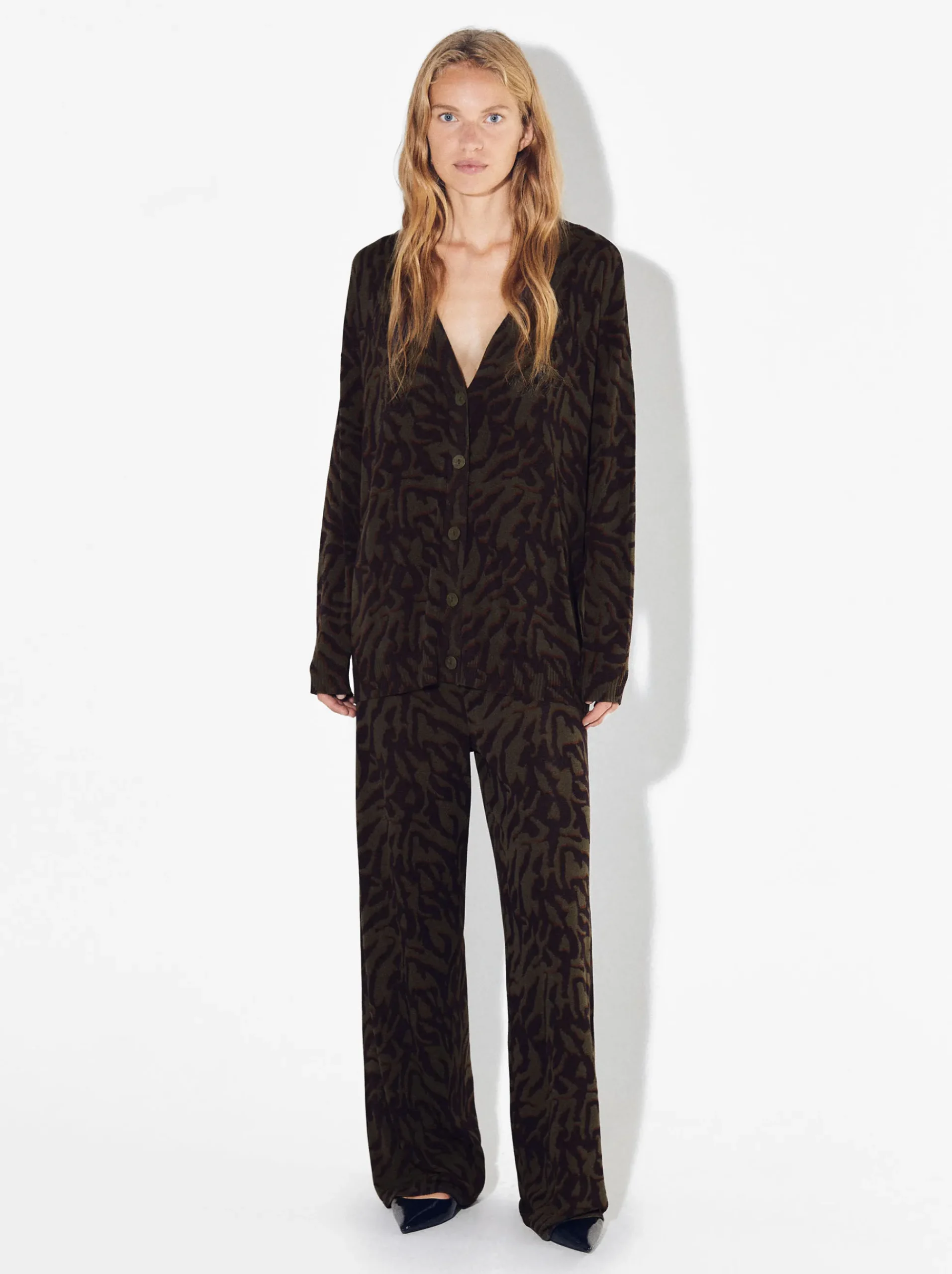 PARFOIS Hosen>Jacquard-Strickhose Mehrfarbig