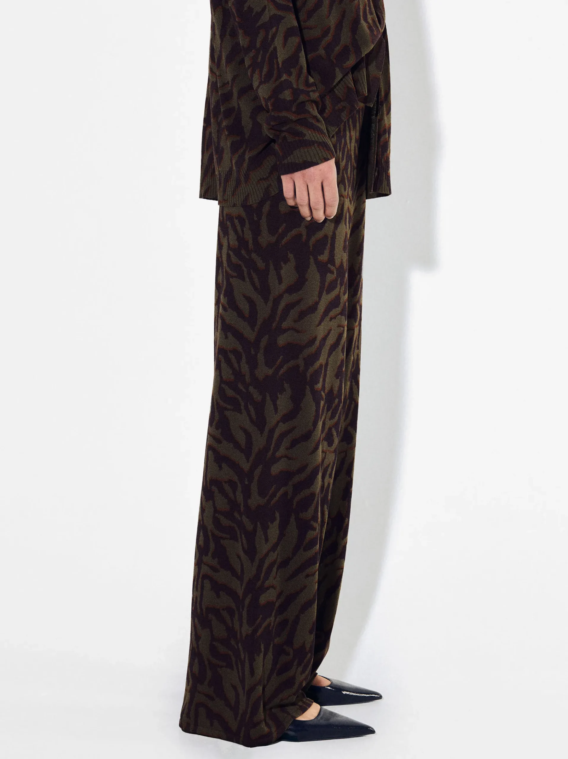 PARFOIS Hosen>Jacquard-Strickhose Mehrfarbig
