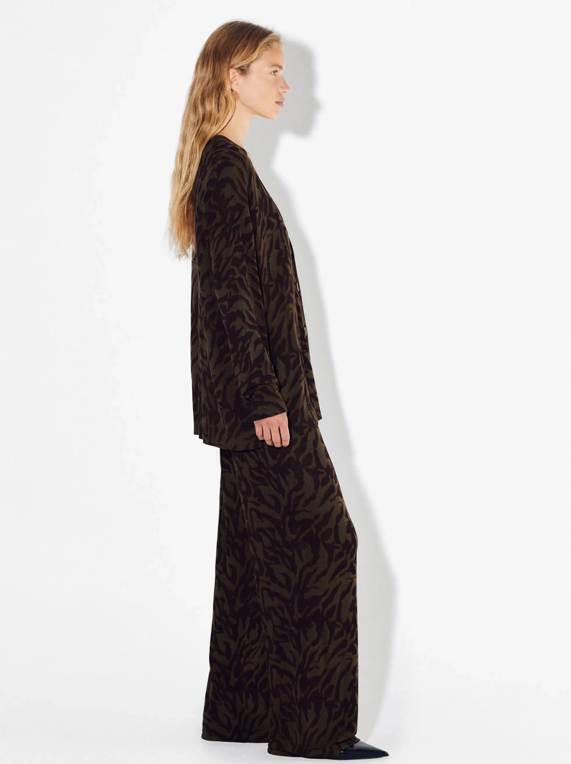 PARFOIS Tops und Shirts>Jacquard-Strickjacke Mehrfarbig
