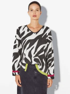 PARFOIS Hosen>Jacquard-Strickjacke Mehrfarbig