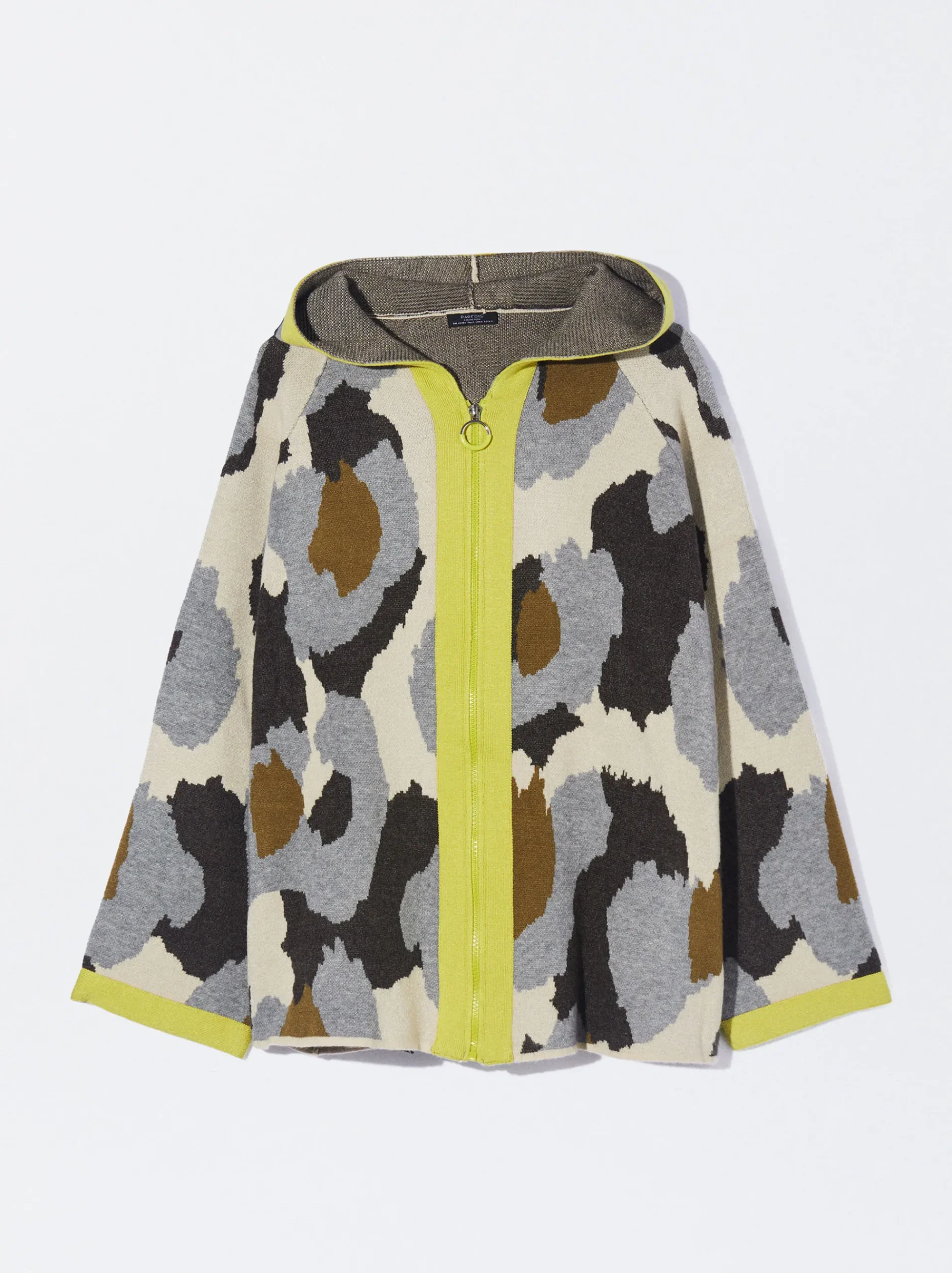 PARFOIS Hosen>Jacquard-Strickjacke Mehrfarbig