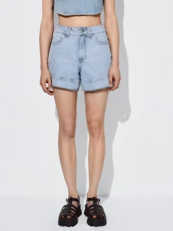 PARFOIS Hemden>Jeans-Shorts Blau
