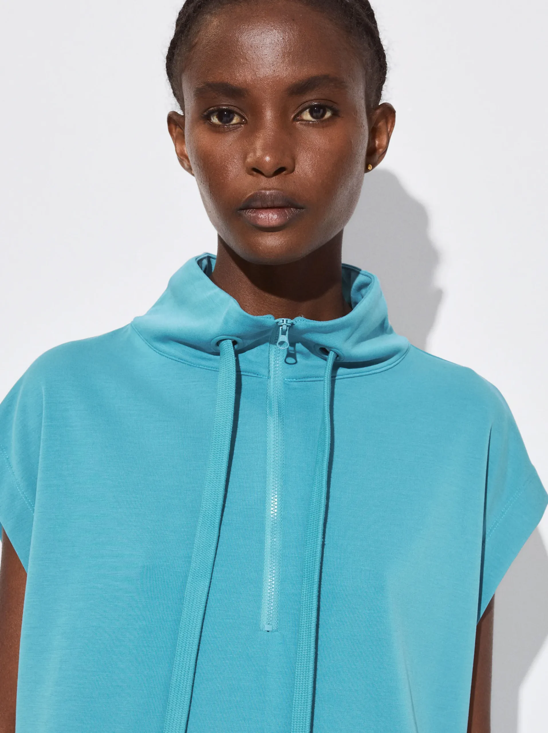 PARFOIS Basics|Hosen>Joggingshirt Mit Zip Blau