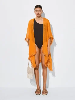 PARFOIS Umhängetaschen>Kaftan Mit Fransen Orange
