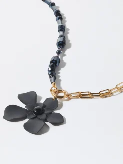 PARFOIS Ring-Sets|Ringe>Kette Mit Blume Und Steinen Mehrfarbig