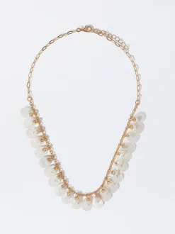 PARFOIS Set Ohrringen|Hoop-Ohrringe>Kette Mit Steinen Golden