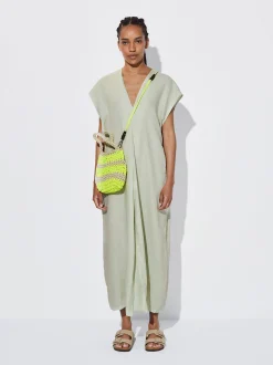 PARFOIS Schultertaschen>Kleid Aus Leinen Mehrfarbig