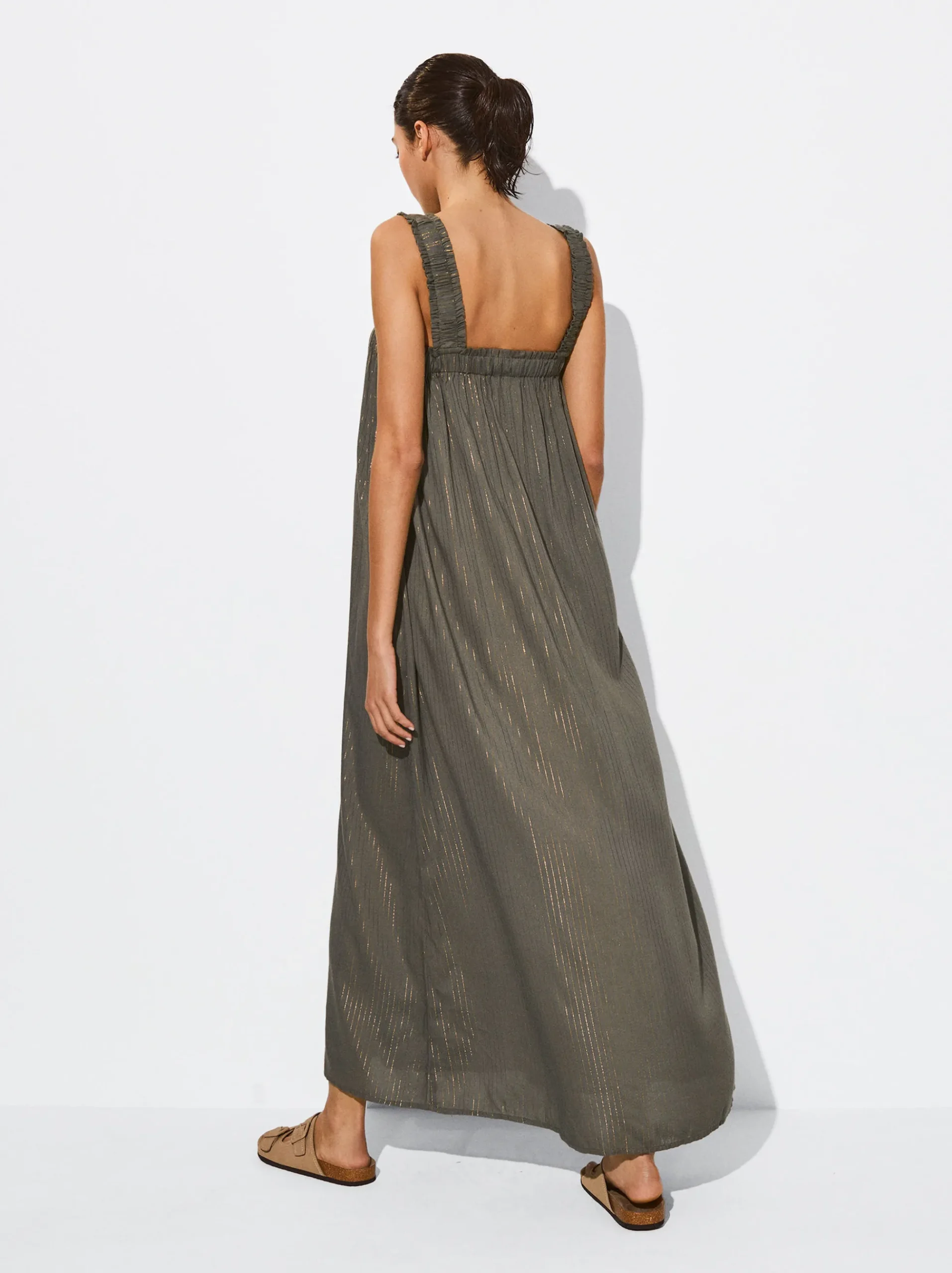 PARFOIS Schultertaschen>Kleid Aus Modal Khaki