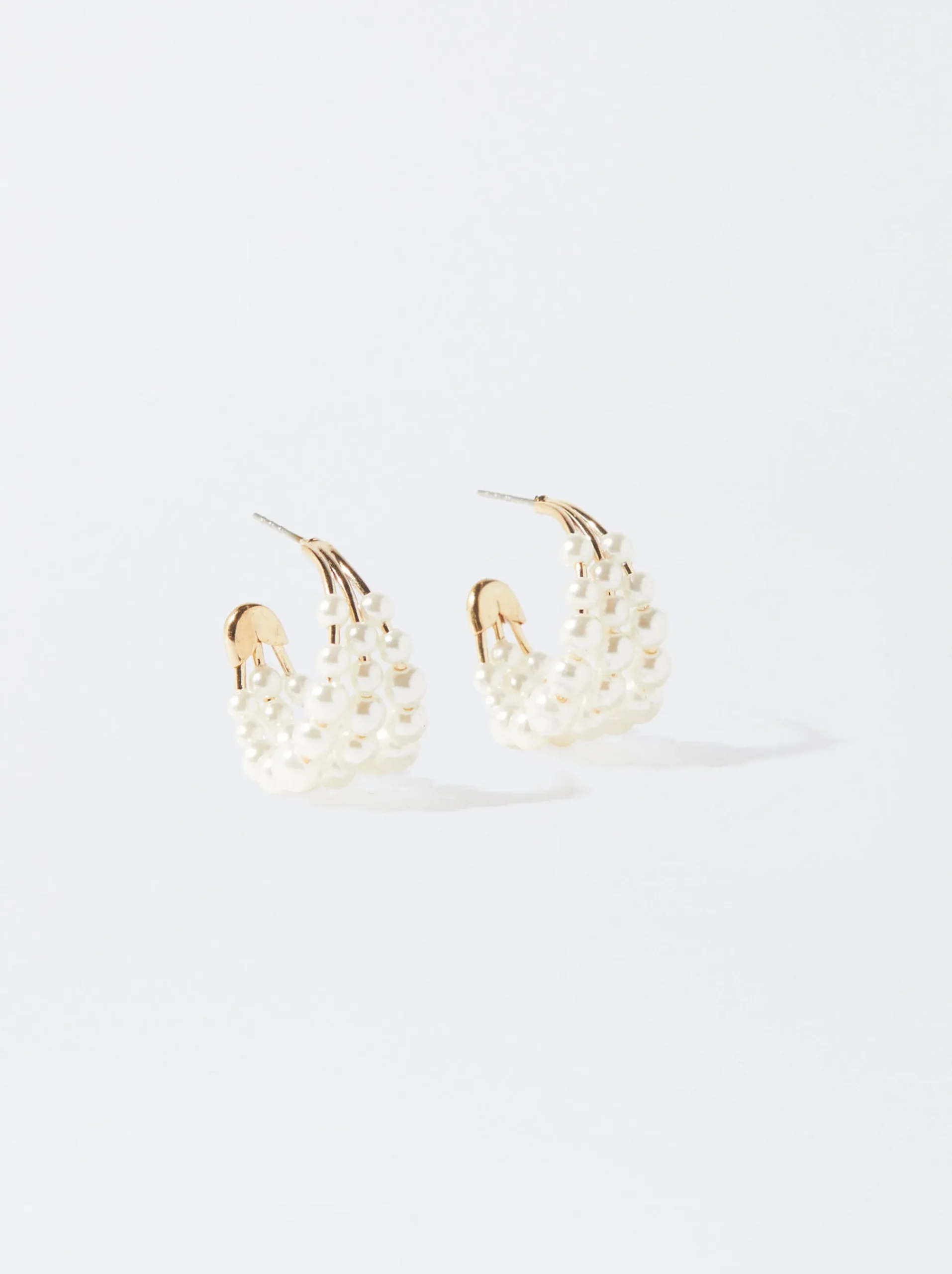 PARFOIS Raffinierter Modeschmuck|Kurze Halsketten>Kreolen Mit Perlen Golden