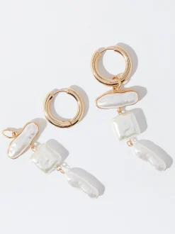 PARFOIS Lange Ohrringe|Trend Collection>Kreolen Mit Perlen Weib