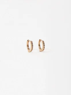 PARFOIS Raffinierter Modeschmuck|Ringe>Kreolen Mit Zirkonia Golden