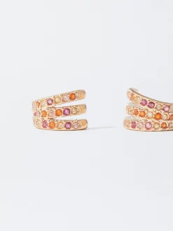 PARFOIS Raffinierter Modeschmuck|Ringe>Kreolen Mit Zirkonia Mehrfarbig