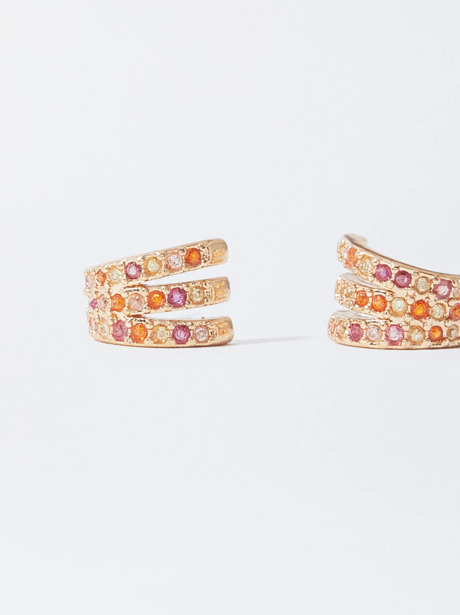 PARFOIS Raffinierter Modeschmuck|Ringe>Kreolen Mit Zirkonia Mehrfarbig