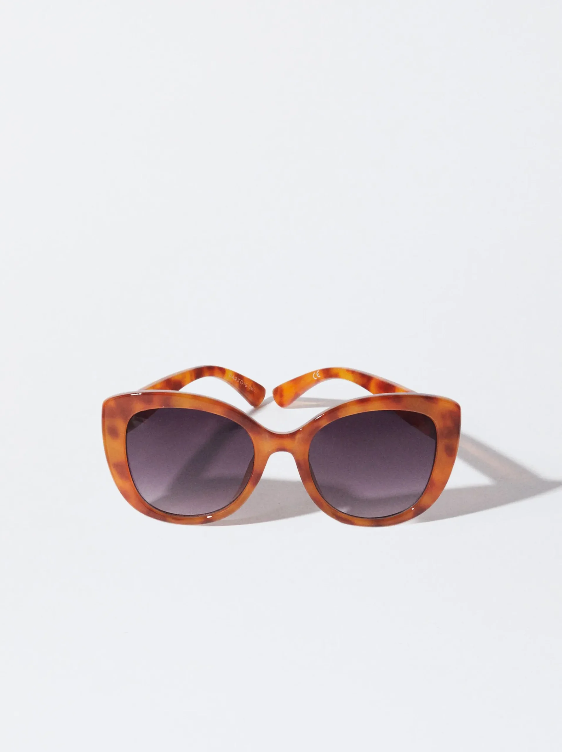 PARFOIS Kunststoff Sonnenbrille|Runde Sonnenbrille>Kunststoffsonnenbrille Braun