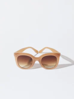 PARFOIS Kunststoff Sonnenbrille|Quadratische Sonnenbrille>Kunststoffsonnenbrille Braun